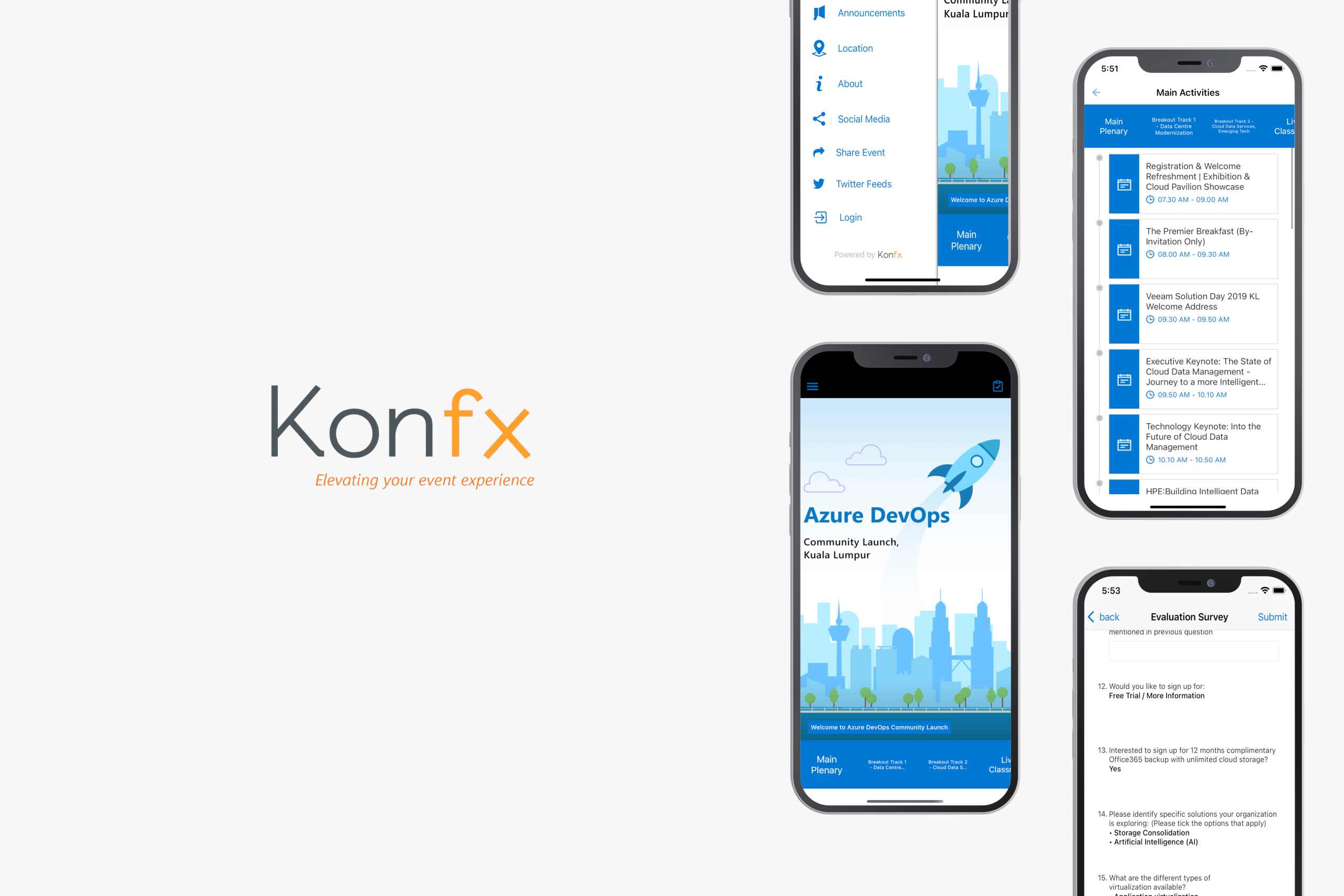 Konfx – تطبيق متخصص في إدارة الفعاليات والمؤتمرات